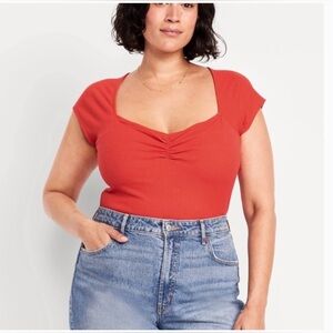 Old Navy Women's Coral Red Bodysuit